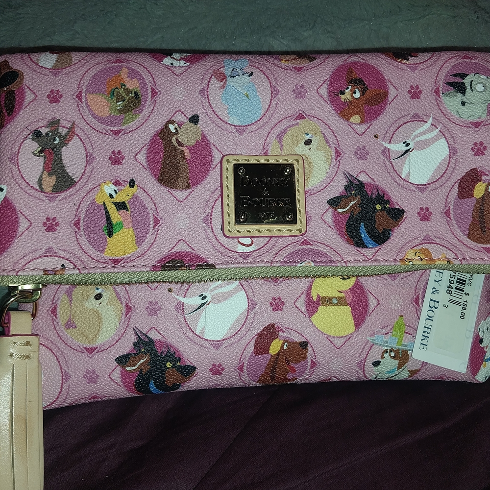 Dooney & Bourke Pink Disney Dogs Crossbody